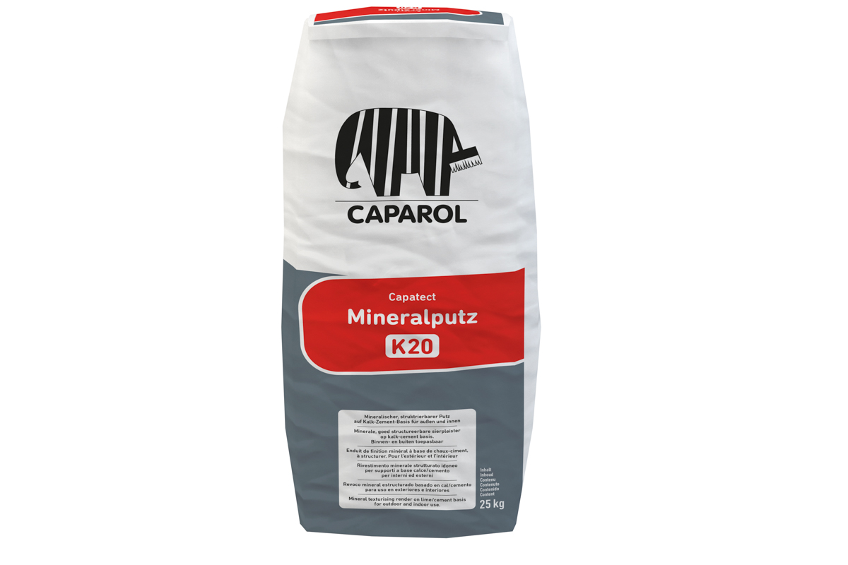 Capatect Mineralputz R 20 25,0 kg vorher: 146/20R